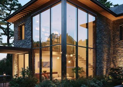 murs rideaux pour le résidentiel maison