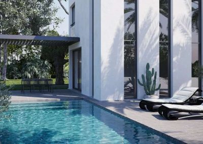 VILLA D'EXCEPTION MURS RIDEAUX ALUMINIUM SEPALUMIC